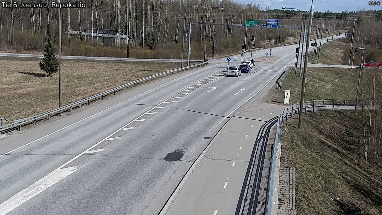 Weather Camera Image Väg 6 Joensuu, Repokallio, Joensuu, Pohjois-Karjala