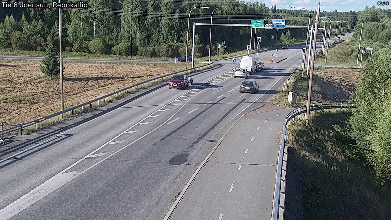 Weather Camera Image Road 6 Joensuu, Repokallio, Joensuu, Pohjois-Karjala