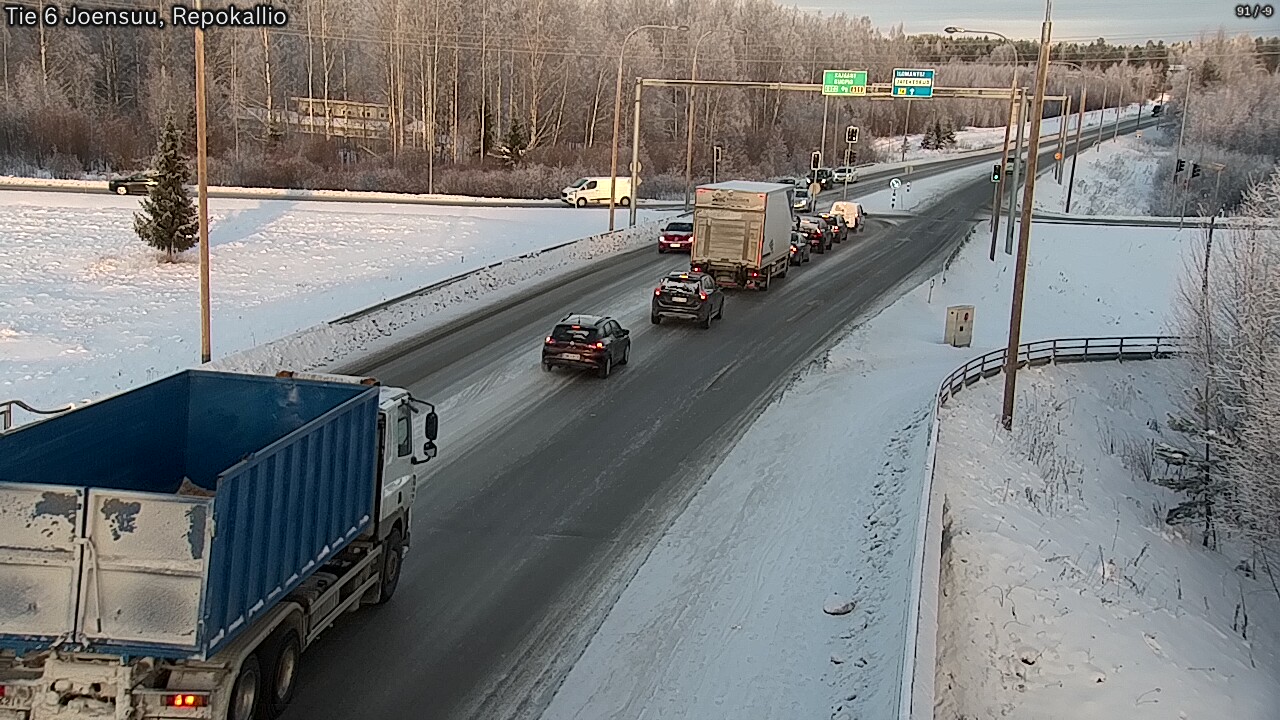 Weather Camera Image Road 6 Joensuu, Repokallio, Joensuu, Pohjois-Karjala