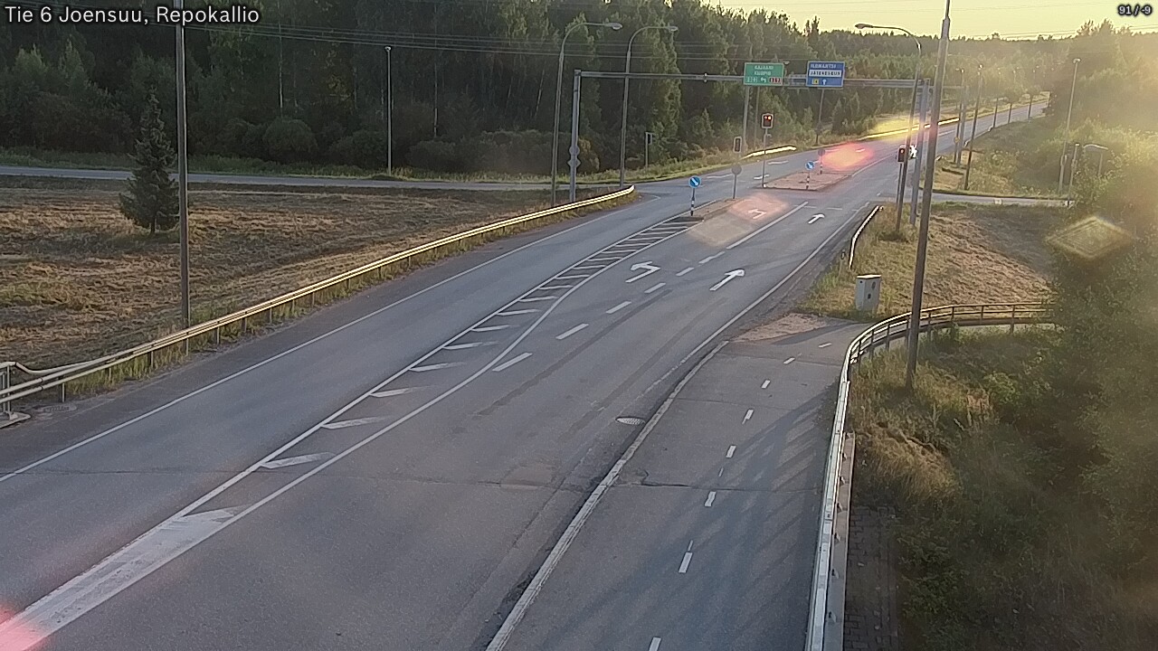 Weather Camera Image Road 6 Joensuu, Repokallio, Joensuu, Pohjois-Karjala