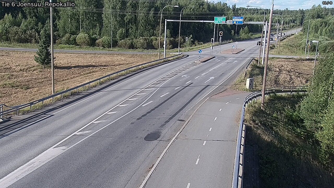 Weather Camera Image Road 6 Joensuu, Repokallio, Joensuu, Pohjois-Karjala