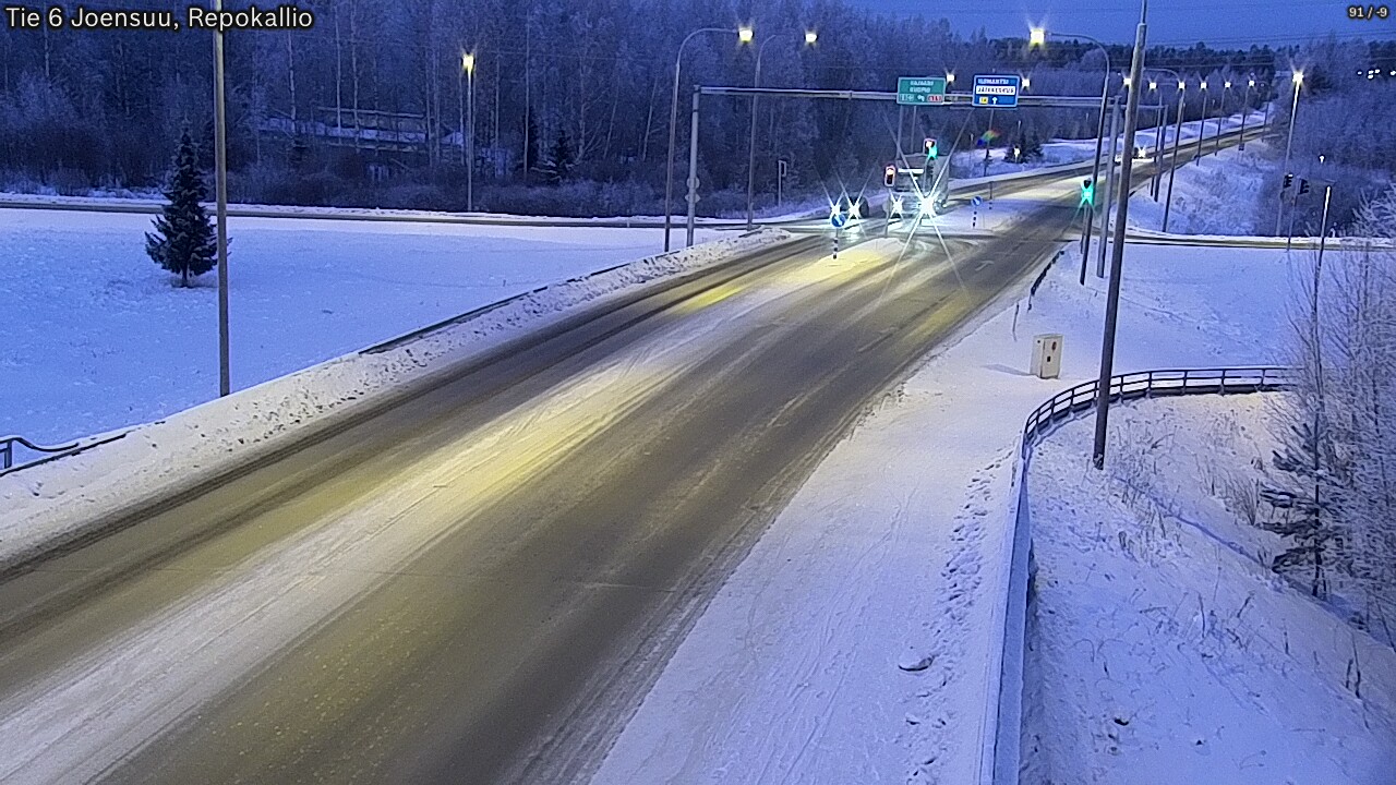 Weather Camera Image Väg 6 Joensuu, Repokallio, Joensuu, Pohjois-Karjala