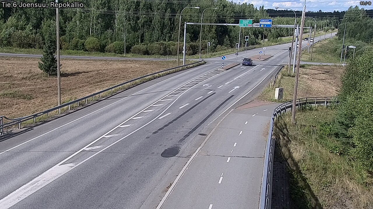 Weather Camera Image Road 6 Joensuu, Repokallio, Joensuu, Pohjois-Karjala