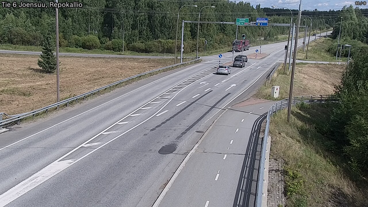 Weather Camera Image Road 6 Joensuu, Repokallio, Joensuu, Pohjois-Karjala