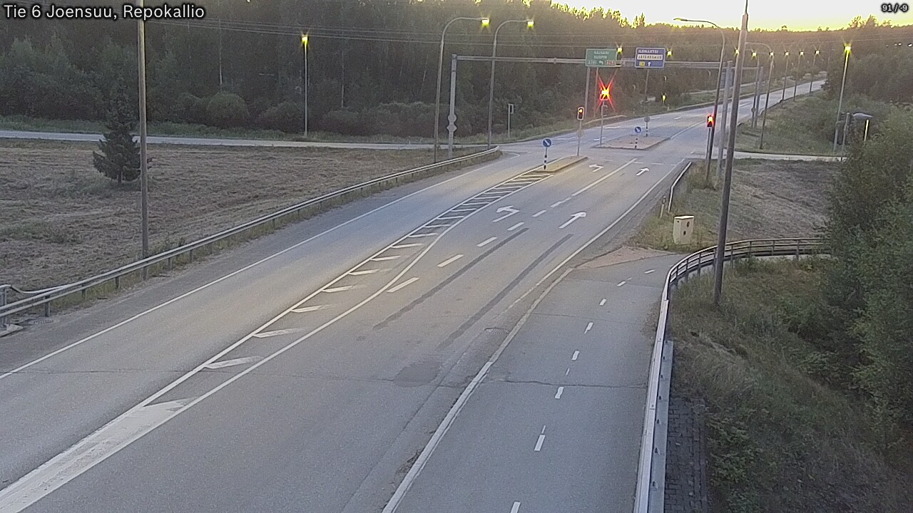 Weather Camera Image Road 6 Joensuu, Repokallio, Joensuu, Pohjois-Karjala