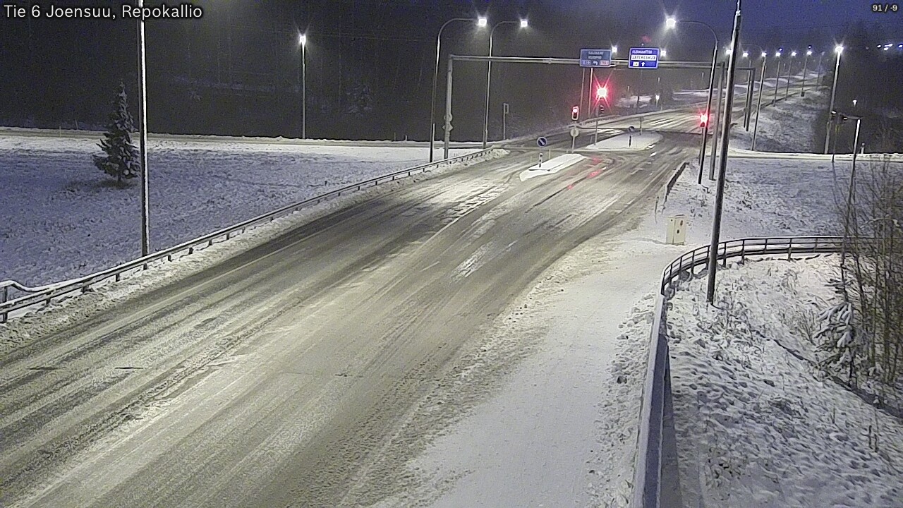 Weather Camera Image Väg 6 Joensuu, Repokallio, Joensuu, Pohjois-Karjala