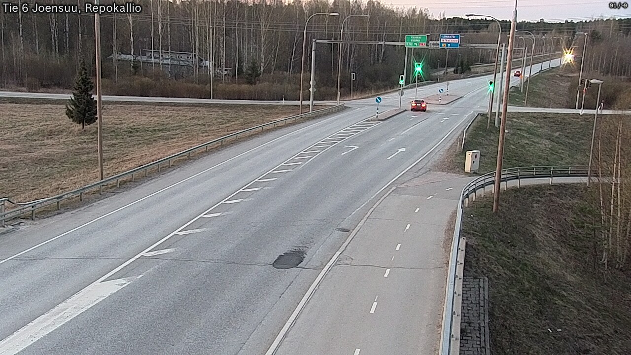 Weather Camera Image Väg 6 Joensuu, Repokallio, Joensuu, Pohjois-Karjala