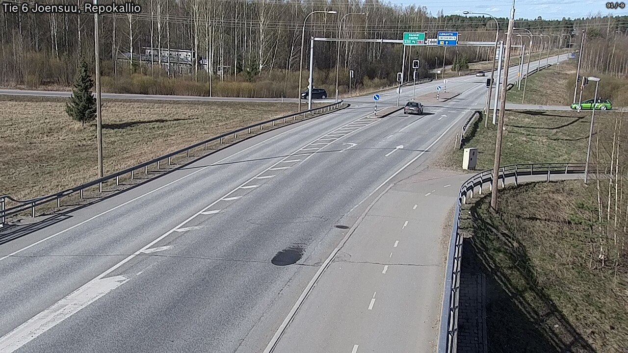 Weather Camera Image Väg 6 Joensuu, Repokallio, Joensuu, Pohjois-Karjala