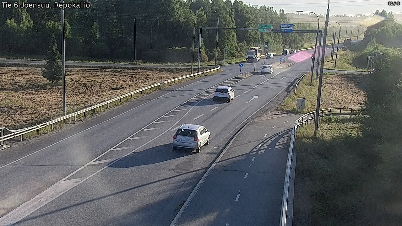 Weather Camera Image Road 6 Joensuu, Repokallio, Joensuu, Pohjois-Karjala
