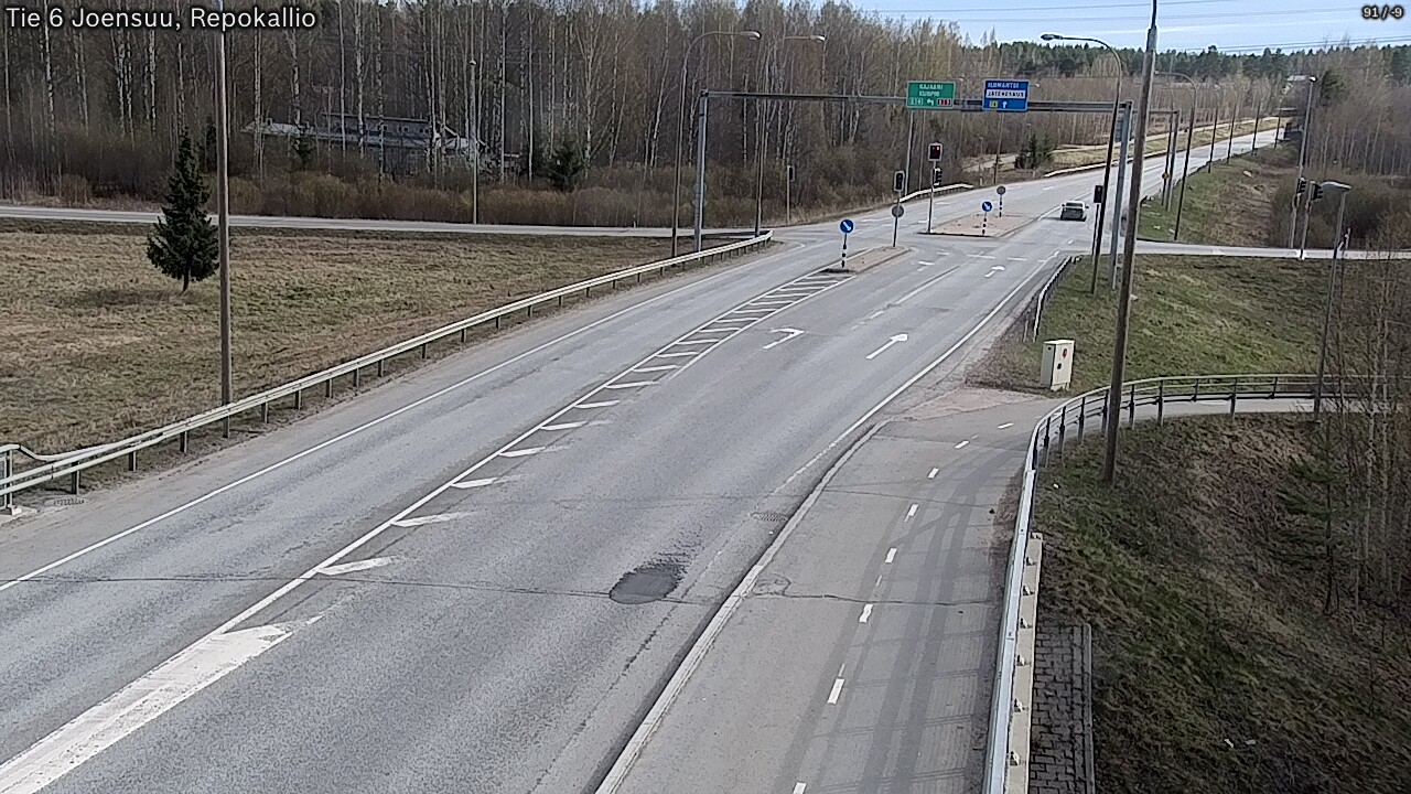 Weather Camera Image Väg 6 Joensuu, Repokallio, Joensuu, Pohjois-Karjala