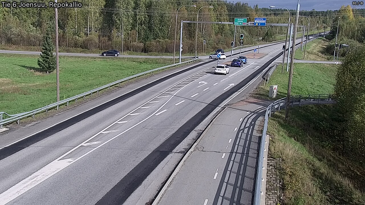 Weather Camera Image Väg 6 Joensuu, Repokallio, Joensuu, Pohjois-Karjala