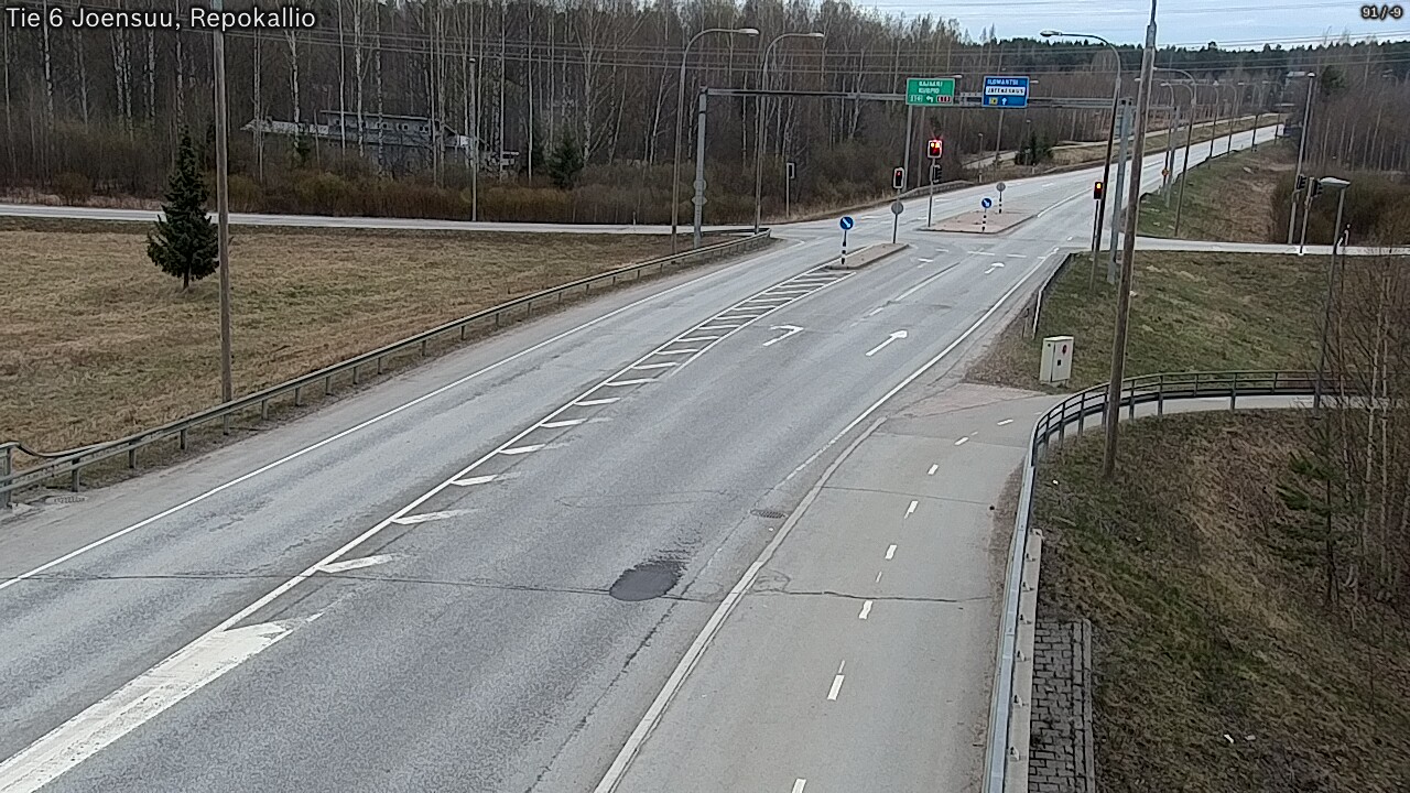 Weather Camera Image Väg 6 Joensuu, Repokallio, Joensuu, Pohjois-Karjala