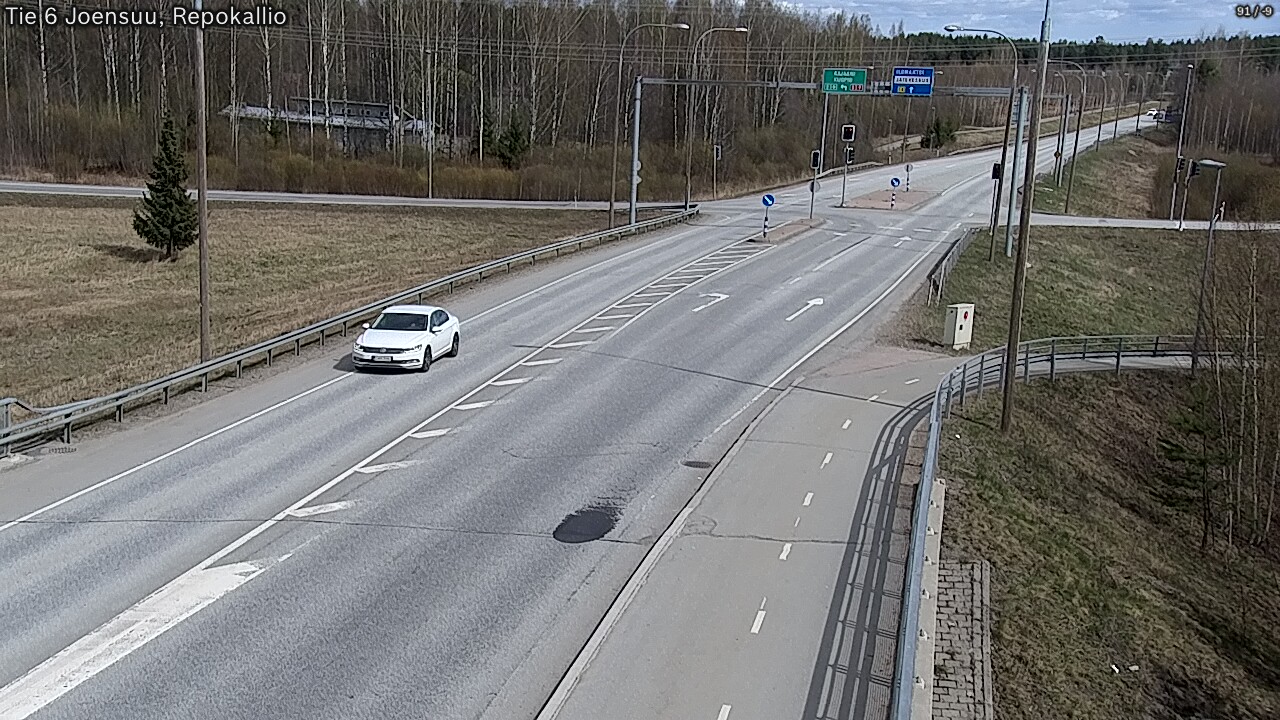 Weather Camera Image Väg 6 Joensuu, Repokallio, Joensuu, Pohjois-Karjala