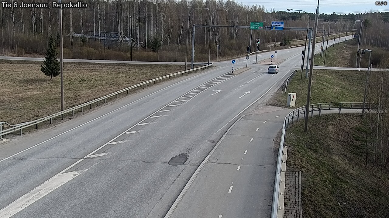 Weather Camera Image Väg 6 Joensuu, Repokallio, Joensuu, Pohjois-Karjala