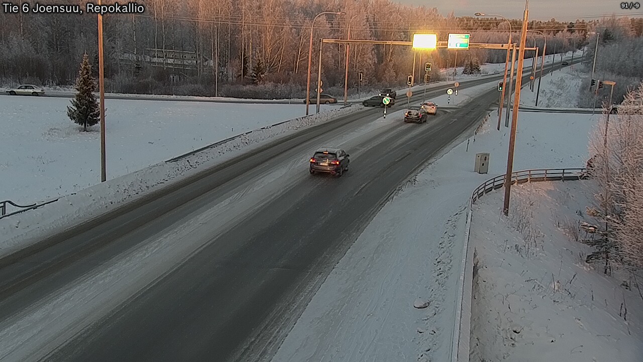 Weather Camera Image Road 6 Joensuu, Repokallio, Joensuu, Pohjois-Karjala