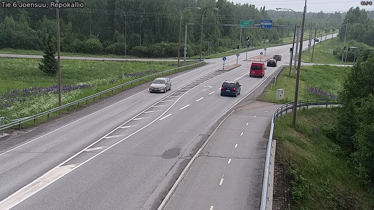 Weather Camera Image Väg 6 Joensuu, Repokallio, Joensuu, Pohjois-Karjala