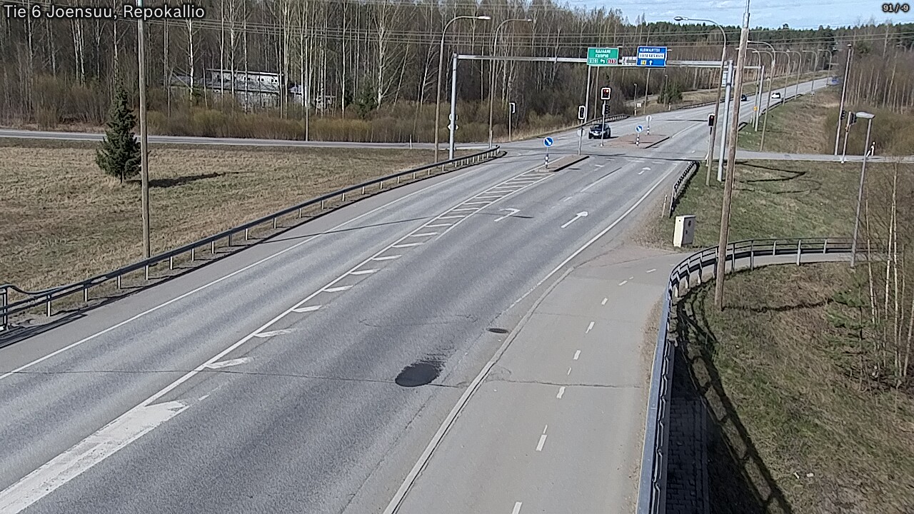 Weather Camera Image Väg 6 Joensuu, Repokallio, Joensuu, Pohjois-Karjala