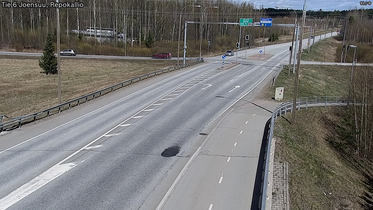 Weather Camera Image Väg 6 Joensuu, Repokallio, Joensuu, Pohjois-Karjala