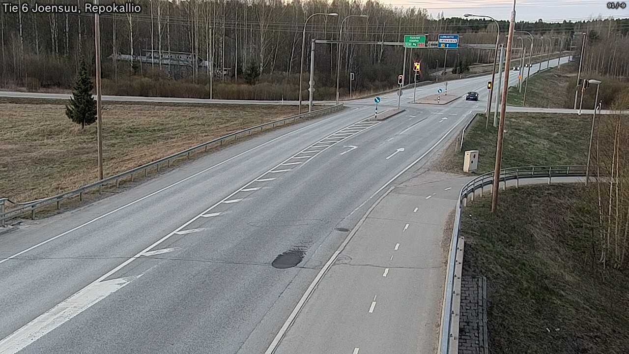 Weather Camera Image Väg 6 Joensuu, Repokallio, Joensuu, Pohjois-Karjala