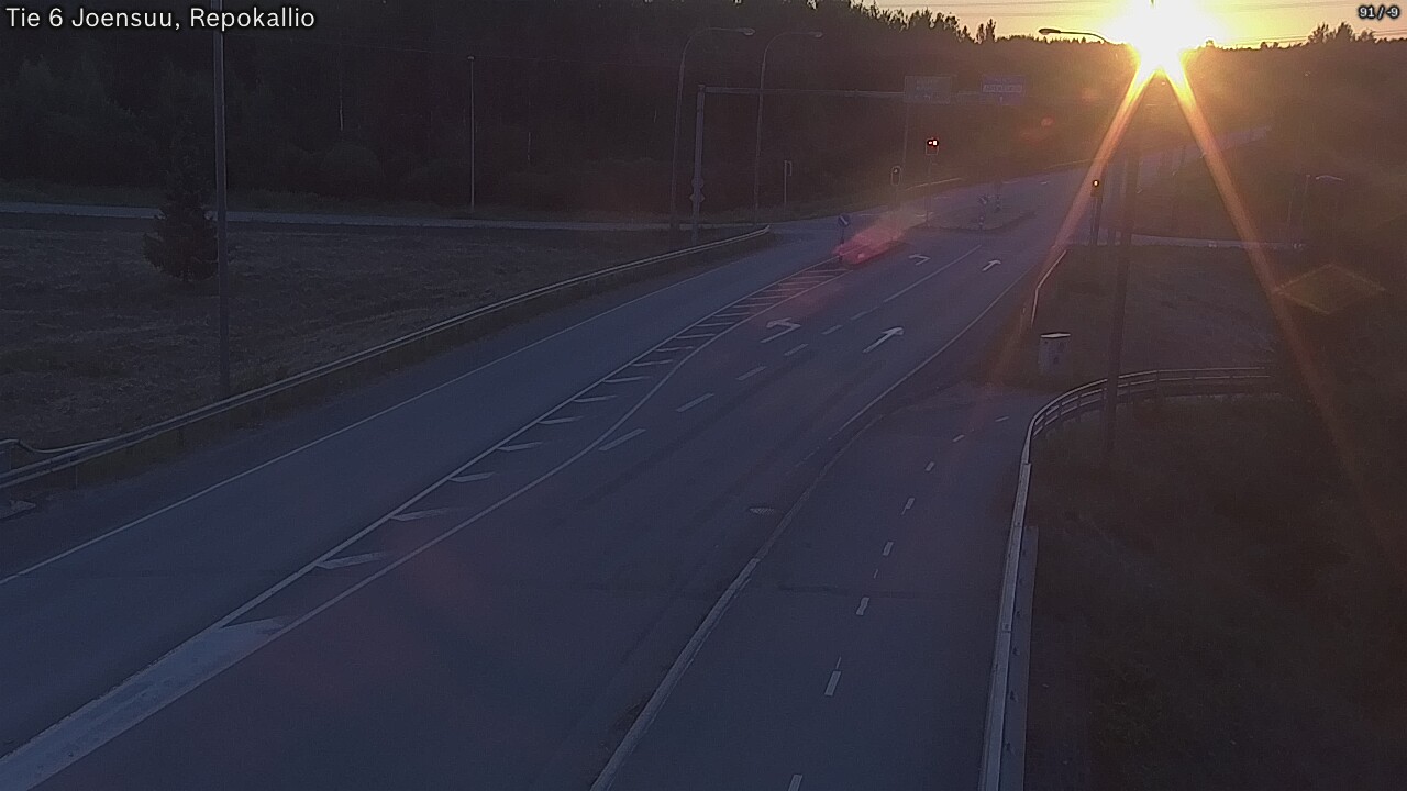 Weather Camera Image Road 6 Joensuu, Repokallio, Joensuu, Pohjois-Karjala