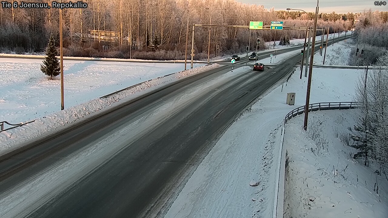 Weather Camera Image Road 6 Joensuu, Repokallio, Joensuu, Pohjois-Karjala