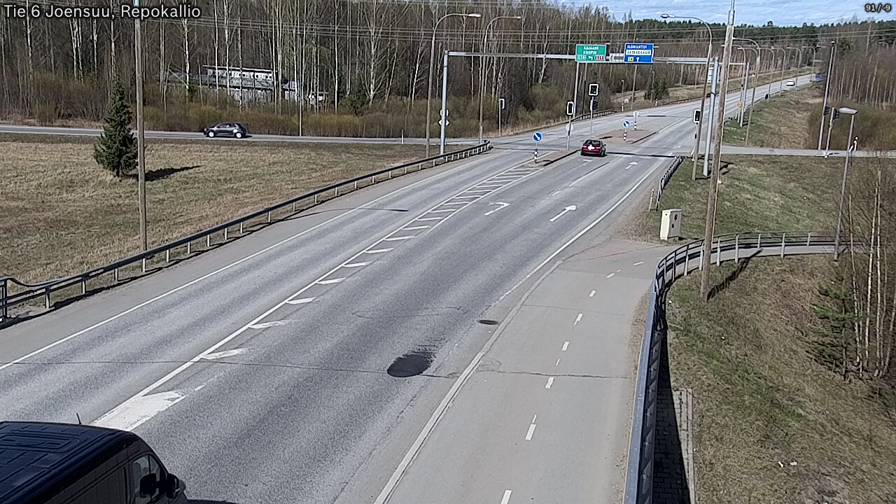 Weather Camera Image Väg 6 Joensuu, Repokallio, Joensuu, Pohjois-Karjala