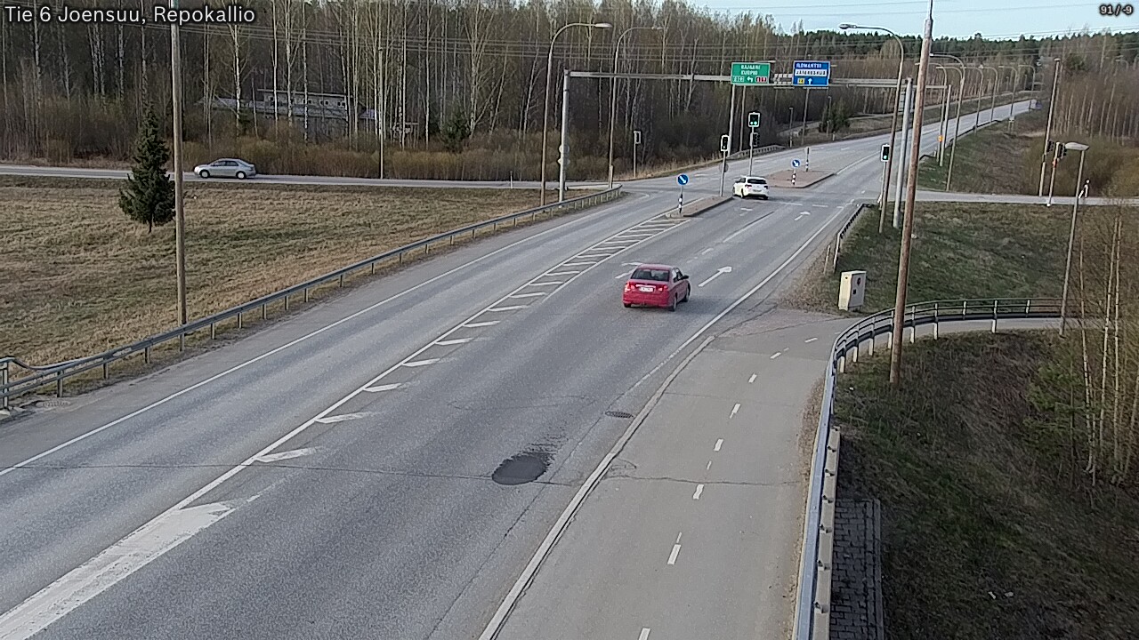 Weather Camera Image Väg 6 Joensuu, Repokallio, Joensuu, Pohjois-Karjala