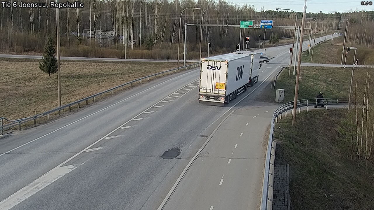Weather Camera Image Väg 6 Joensuu, Repokallio, Joensuu, Pohjois-Karjala