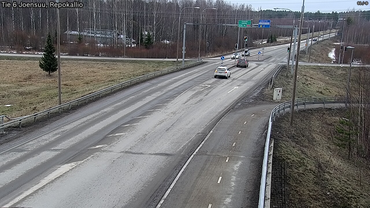 Weather Camera Image Väg 6 Joensuu, Repokallio, Joensuu, Pohjois-Karjala