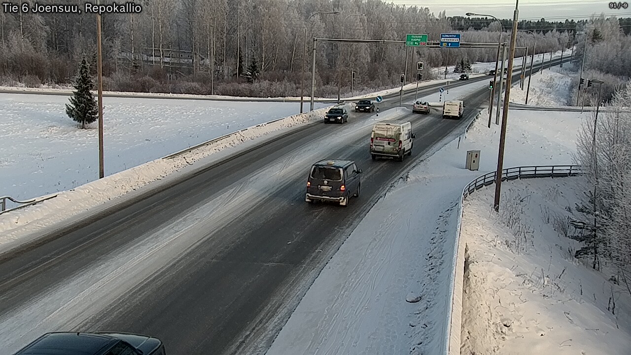 Weather Camera Image Road 6 Joensuu, Repokallio, Joensuu, Pohjois-Karjala