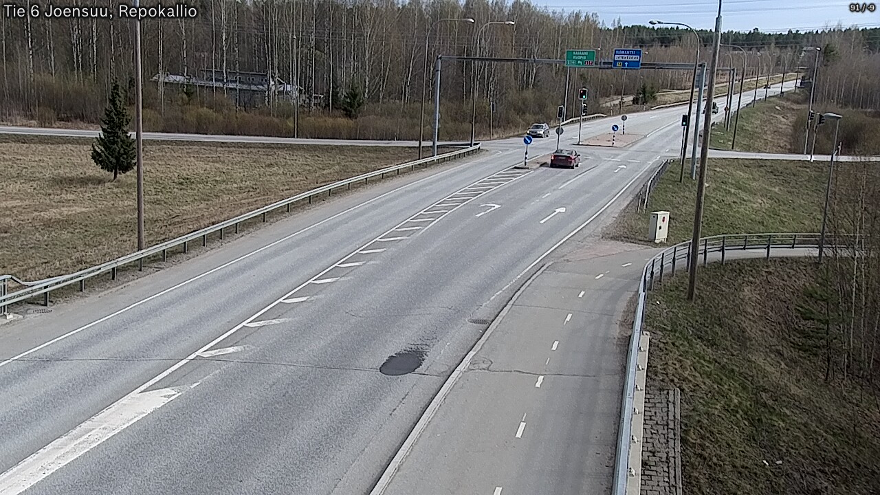 Weather Camera Image Väg 6 Joensuu, Repokallio, Joensuu, Pohjois-Karjala