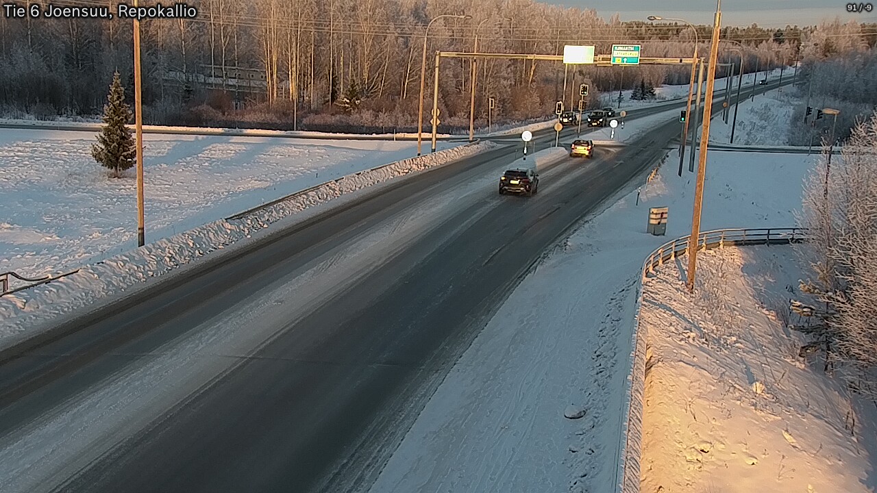 Weather Camera Image Road 6 Joensuu, Repokallio, Joensuu, Pohjois-Karjala