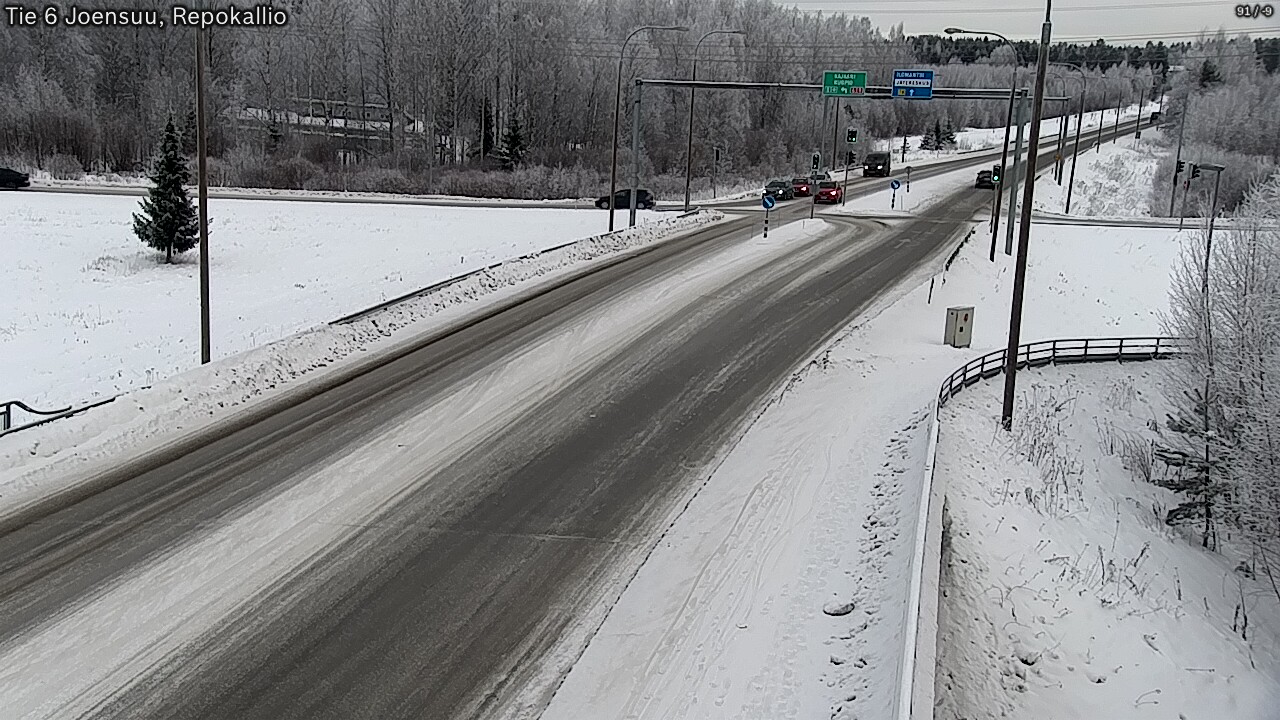 Weather Camera Image Road 6 Joensuu, Repokallio, Joensuu, Pohjois-Karjala