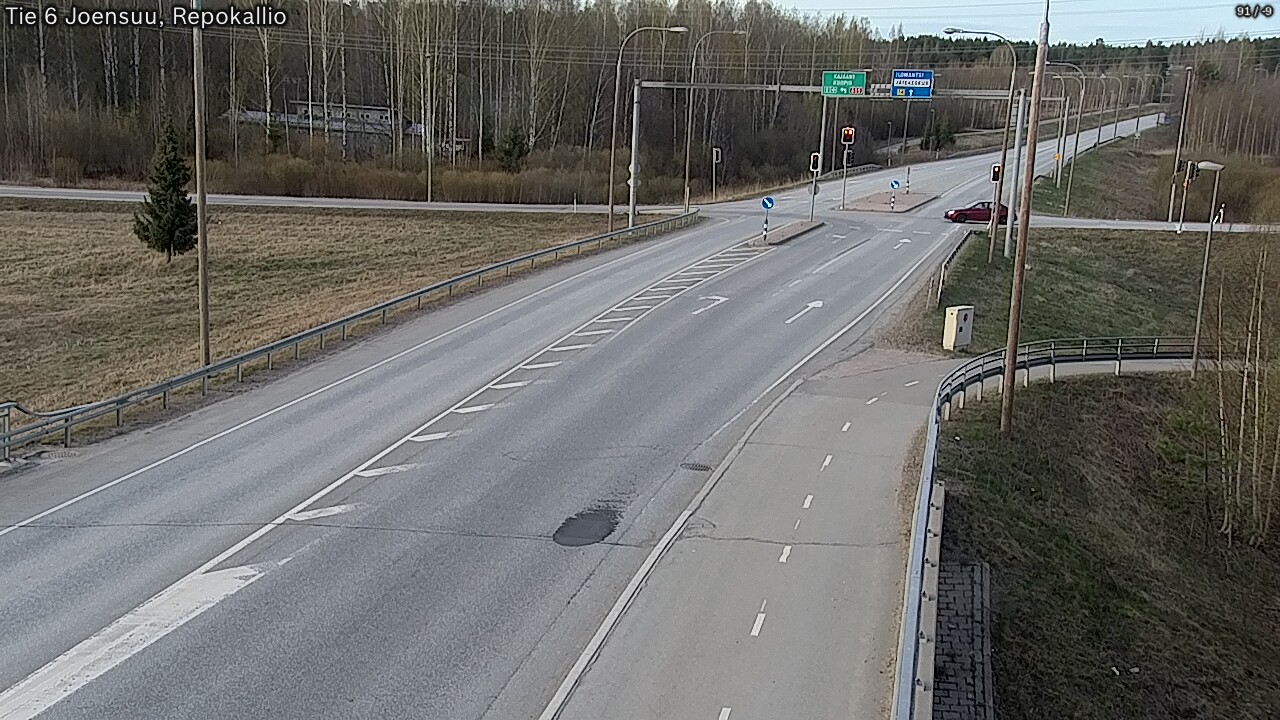 Weather Camera Image Väg 6 Joensuu, Repokallio, Joensuu, Pohjois-Karjala
