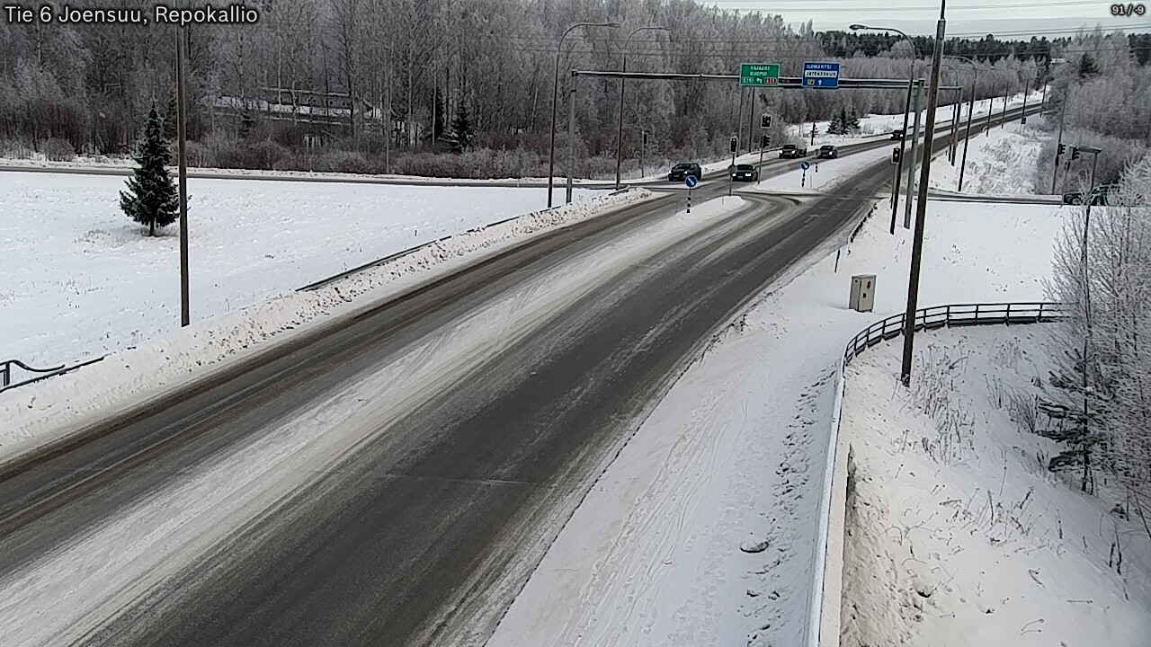 Weather Camera Image Road 6 Joensuu, Repokallio, Joensuu, Pohjois-Karjala