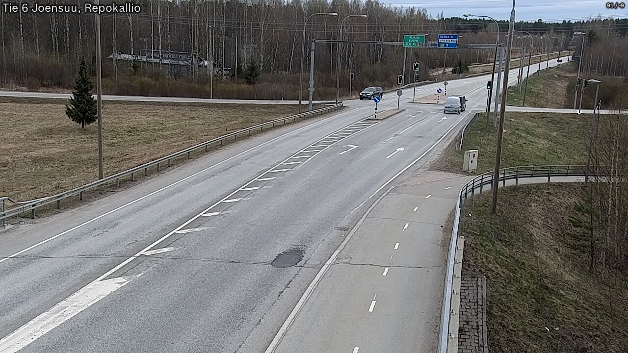 Weather Camera Image Väg 6 Joensuu, Repokallio, Joensuu, Pohjois-Karjala