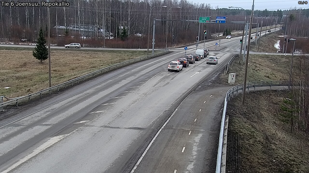 Weather Camera Image Road 6 Joensuu, Repokallio, Joensuu, Pohjois-Karjala