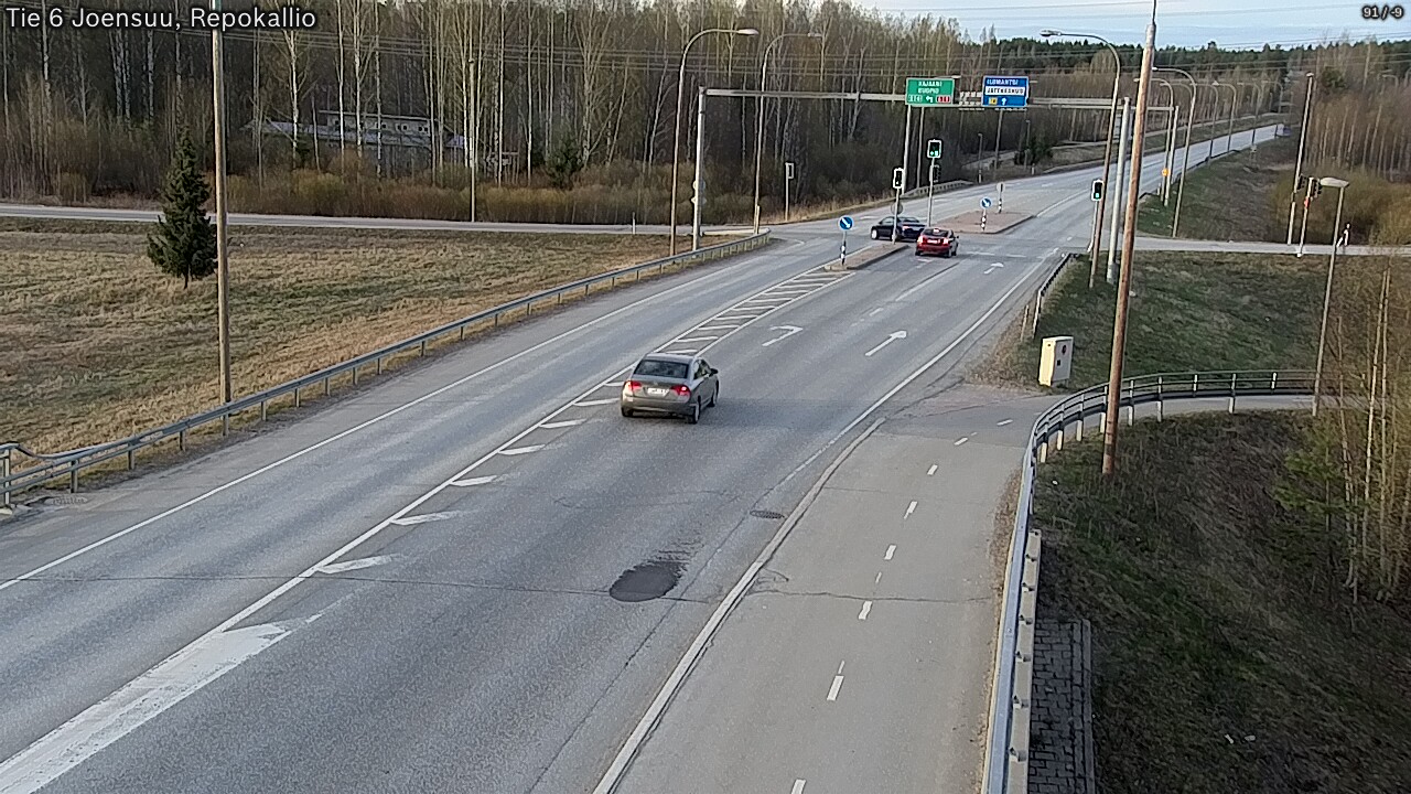 Weather Camera Image Väg 6 Joensuu, Repokallio, Joensuu, Pohjois-Karjala