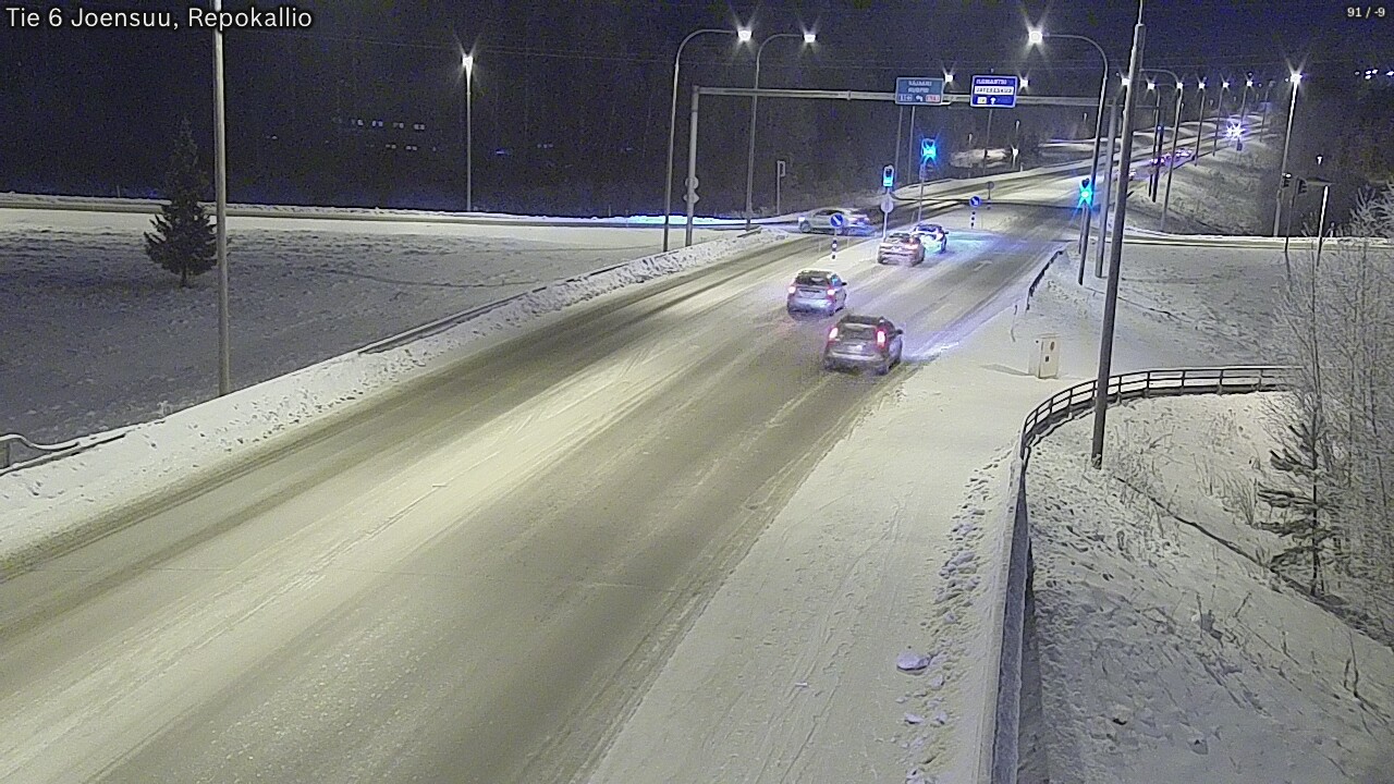 Weather Camera Image Väg 6 Joensuu, Repokallio, Joensuu, Pohjois-Karjala