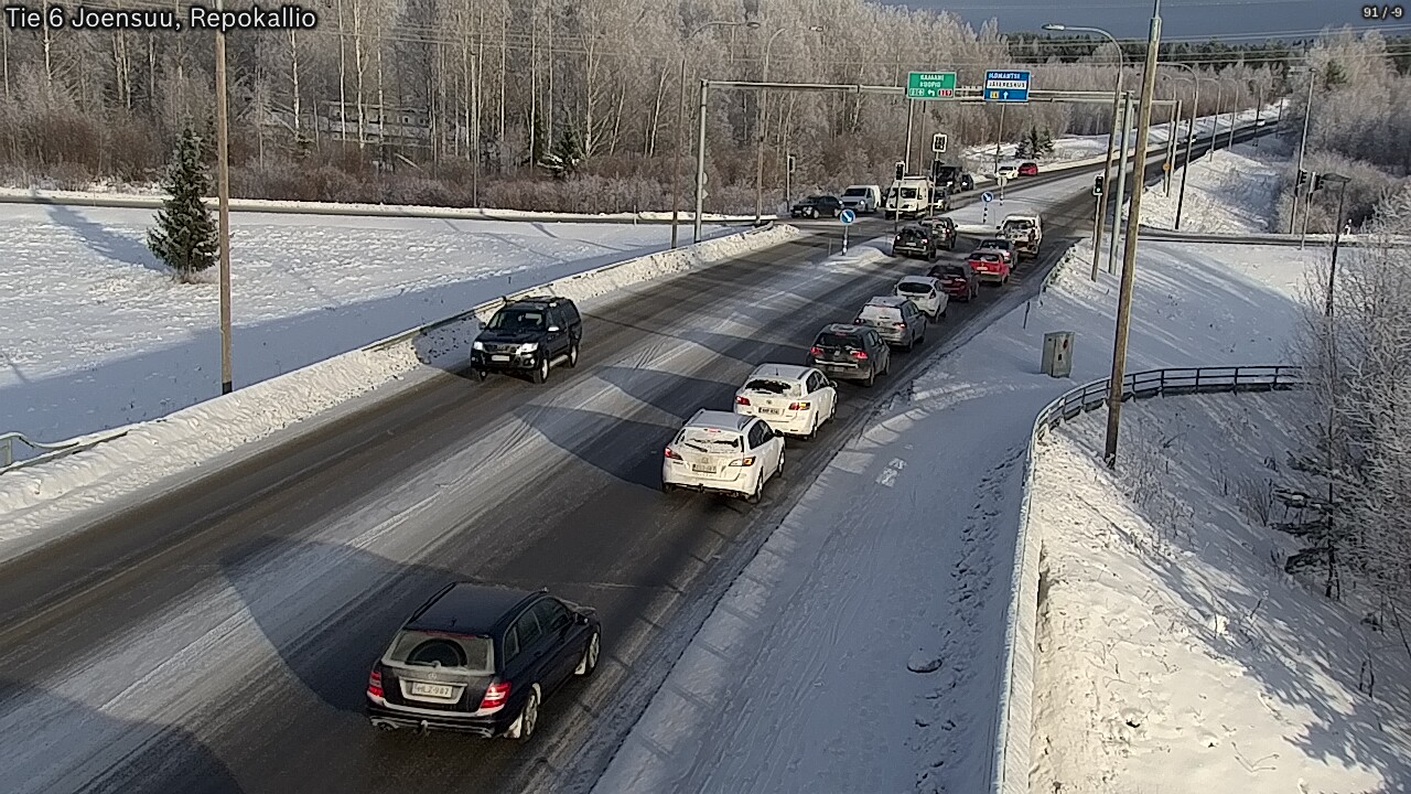 Weather Camera Image Road 6 Joensuu, Repokallio, Joensuu, Pohjois-Karjala