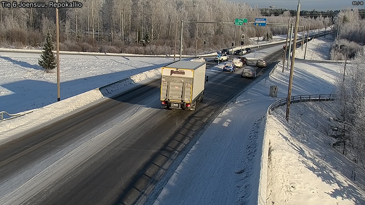 Weather Camera Image Road 6 Joensuu, Repokallio, Joensuu, Pohjois-Karjala