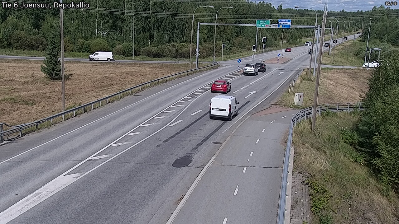 Weather Camera Image Road 6 Joensuu, Repokallio, Joensuu, Pohjois-Karjala