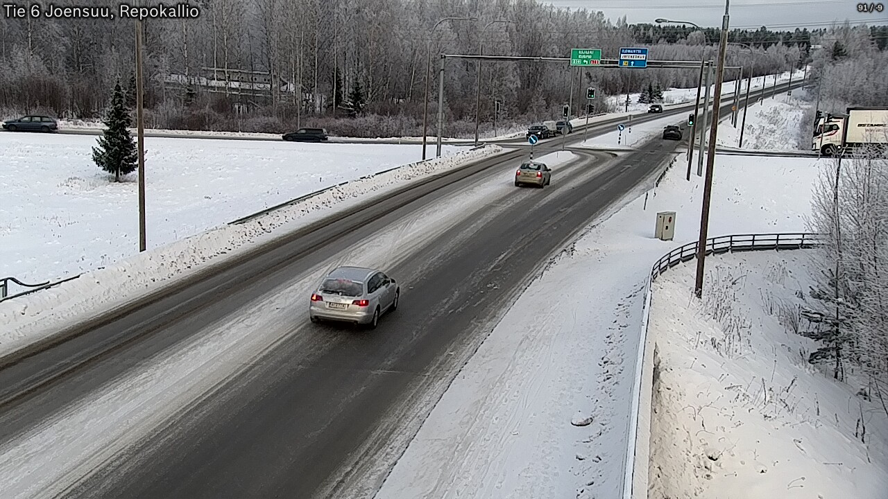 Weather Camera Image Road 6 Joensuu, Repokallio, Joensuu, Pohjois-Karjala