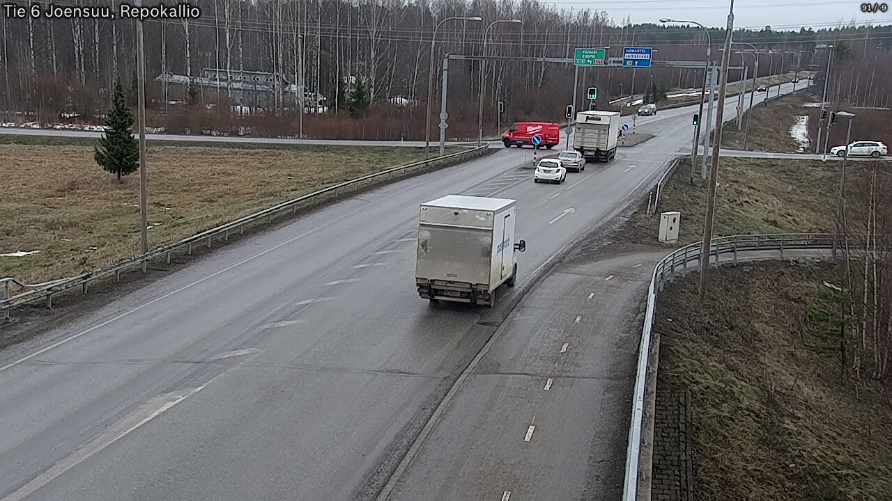 Weather Camera Image Road 6 Joensuu, Repokallio, Joensuu, Pohjois-Karjala