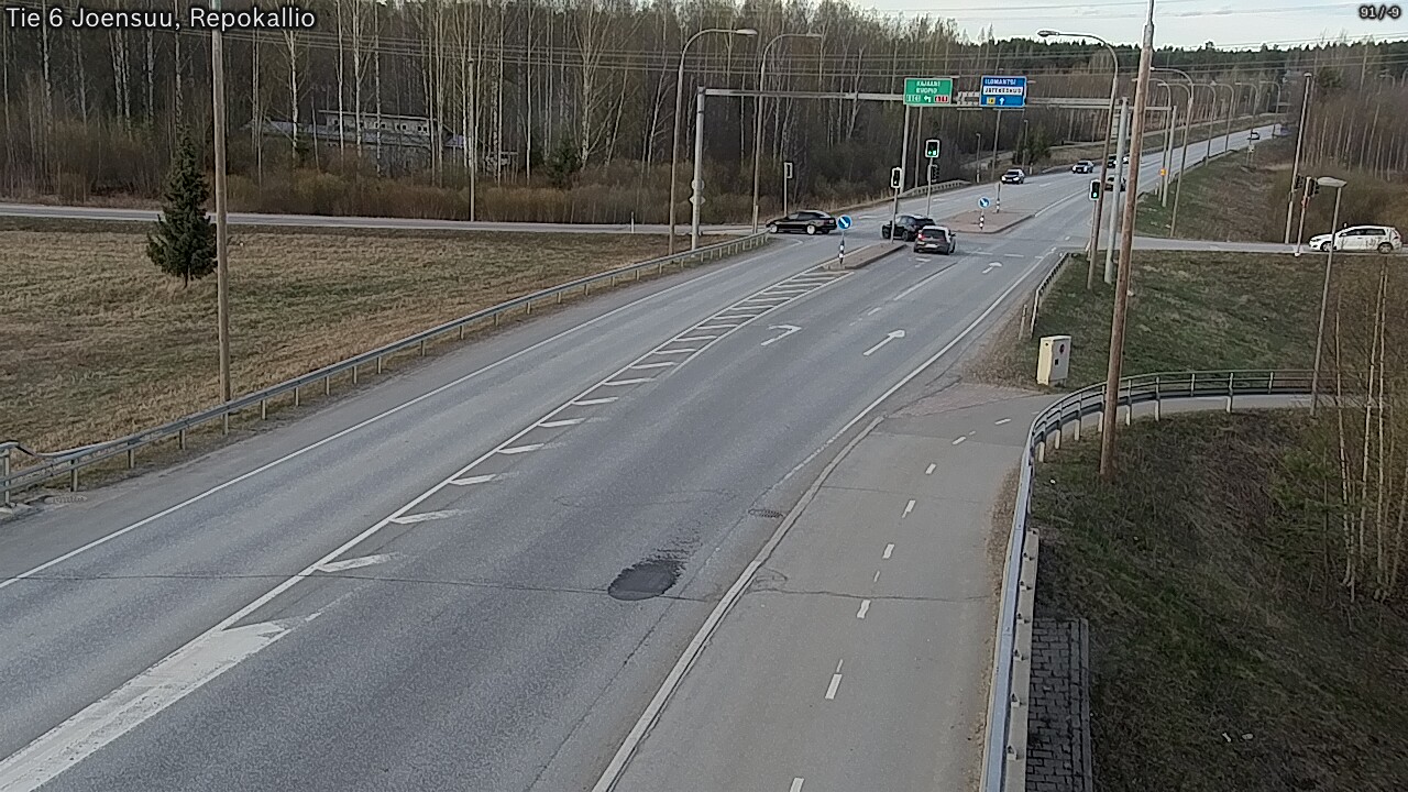 Weather Camera Image Väg 6 Joensuu, Repokallio, Joensuu, Pohjois-Karjala