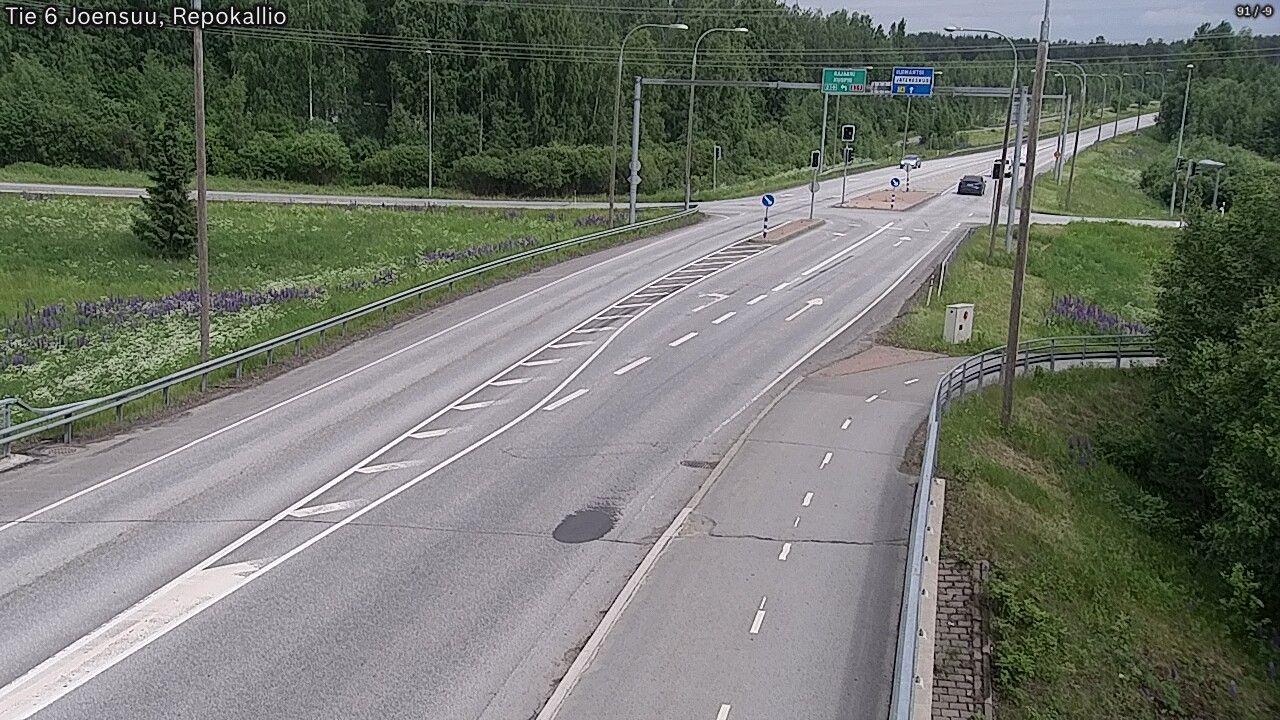 Weather Camera Image Road 6 Joensuu, Repokallio, Joensuu, Pohjois-Karjala