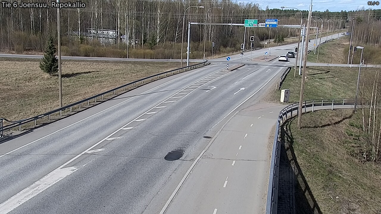 Weather Camera Image Väg 6 Joensuu, Repokallio, Joensuu, Pohjois-Karjala