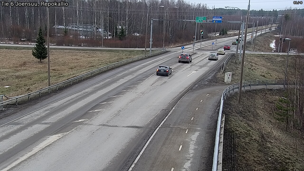 Weather Camera Image Road 6 Joensuu, Repokallio, Joensuu, Pohjois-Karjala
