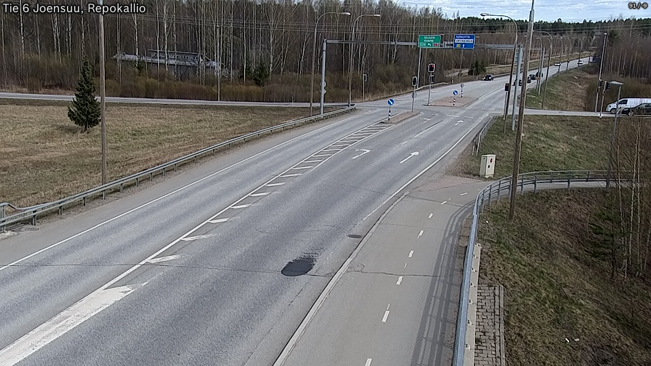 Weather Camera Image Väg 6 Joensuu, Repokallio, Joensuu, Pohjois-Karjala