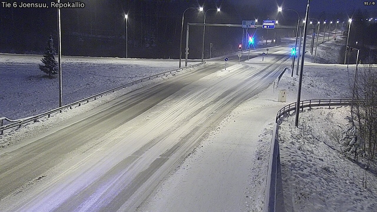 Weather Camera Image Väg 6 Joensuu, Repokallio, Joensuu, Pohjois-Karjala